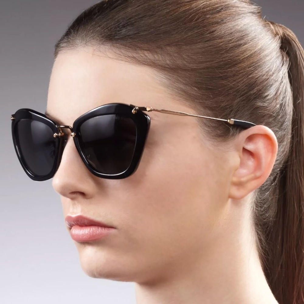 Miu Miu SMU10N 55[]24 1AB Cat Eye Sunglasses